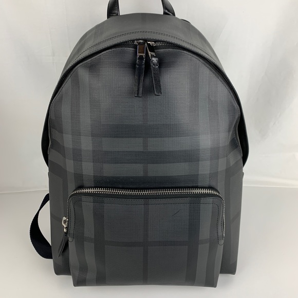 Burberry Handbags - New Burberry Leather Trim London Check Backpack